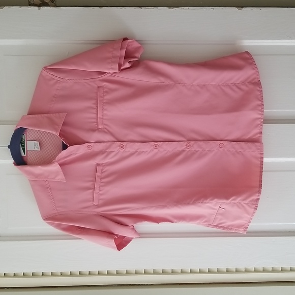 LL Bean insect repellent shirt pink S - Picture 1 of 11